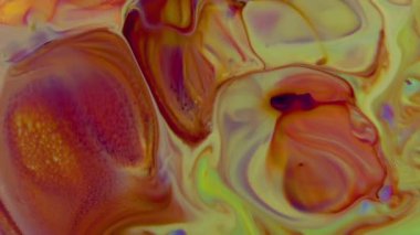 Soyut Organik Girdap, Ayrıntılı Yüzey Renkli Boyaları 'nda Sonsuz Gerçeküstü Hipnotize Etme.