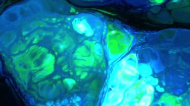 Soyut Organik Girdap, Ayrıntılı Yüzey Renkli Boyaları 'nda Sonsuz Gerçeküstü Hipnotize Etme.