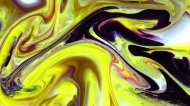 Soyut Organik Girdap, Ayrıntılı Yüzey Renkli Boyaları 'nda Sonsuz Gerçeküstü Hipnotize Etme.