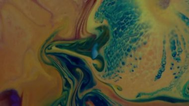 Soyut Organik Girdap, Ayrıntılı Yüzey Renkli Boyaları 'nda Sonsuz Gerçeküstü Hipnotize Etme.