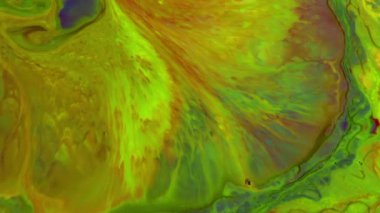 Soyut Renkli Mürekkep Sıvısı Pshychedelic Boya Patlaması Hareketi.