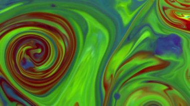 Soyut Renkli Mürekkep Sıvısı Pshychedelic Boya Patlaması Hareketi.