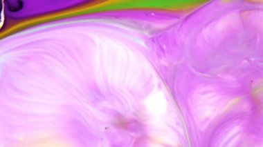 Soyut Organik Hipnotik Mürekkep Renkli Boya Yayılır