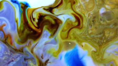 Soyut Organik Hipnotik Mürekkep Renkli Boya Yayılır