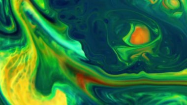 Soyut Organik Hipnotik Mürekkep Renkli Boya Yayılır