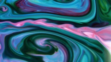 Soyut Organik Hipnotik Mürekkep Renkli Boya Yayılır