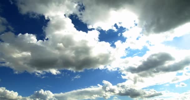 Nubes Del Cielo Lluvia Otoñal Limpiar Claro Cumulus Nubes Lluvia — Vídeos de Stock