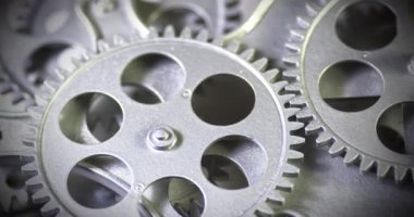 Çalışan Mekanizmada Sihirli Metal Dişlilerini Kapat