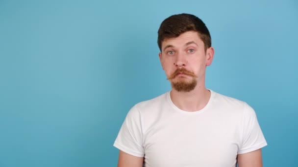 Young Man Showing Okay Hand Sign Winking Approving Suggestion Millennial — Stock Video