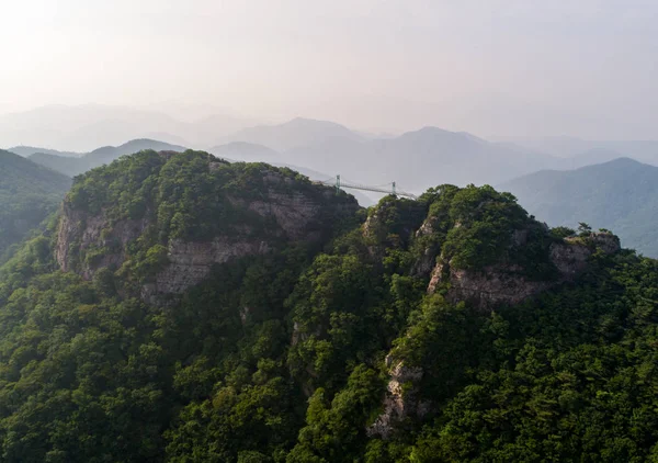 山峰鸟瞰图 — 图库照片