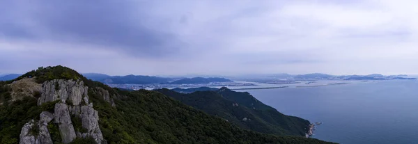 Mt. Yeondaebong, en yüksek Busan, Güney Kore hava ateş