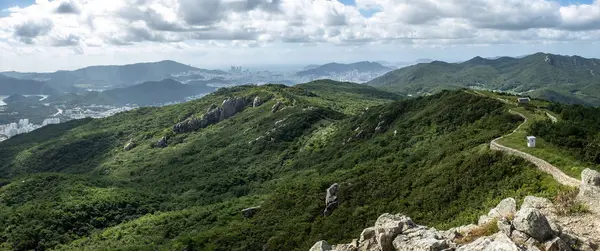 Hegyi Erőd Fal Watch Tower — Stock Fotó