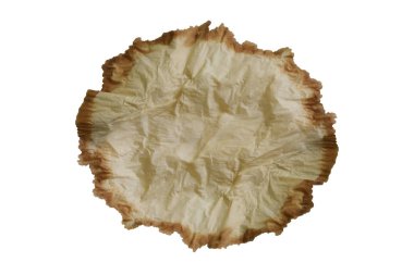 Peçete Kağıt arka plan kırpma yolunu ve metin için boş alan ile kahverengi deseni .