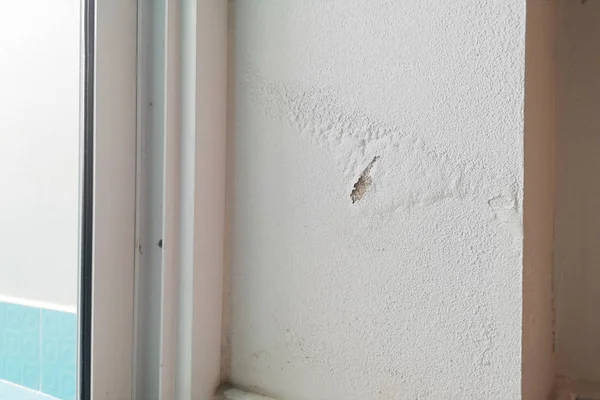Aşırı neme kalıp ve peeling boya duvar yağmur suyu sızıntıları veya su sızıntıları gibi neden olabilir.