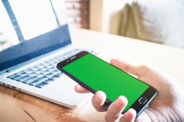 Mock-up Yeşil Ekran Cep Telefonu