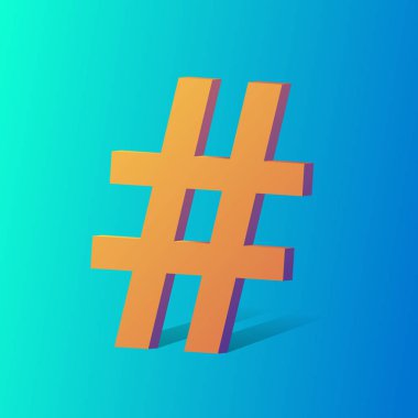 Hashtag sembolü arka plan. Trendy kavramı.