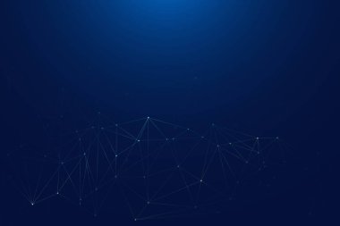 Soyut Çizgi Arka Planı . Vektör Illustrator. Bağlantı Kavramı