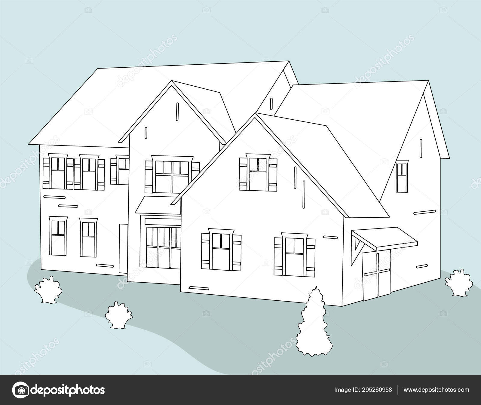 home pencil drawing