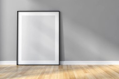 Modern parlak iç daire oturma oda 3d render illüstrasyon