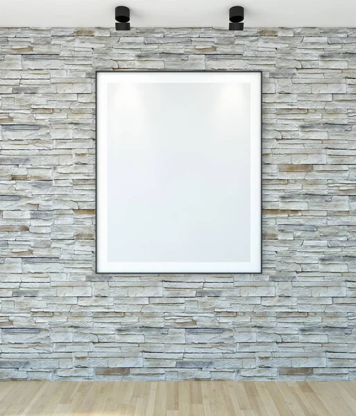 Modern parlak iç daire oturma oda 3d render illüstrasyon