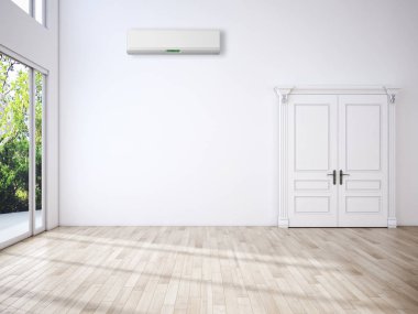 Klima 3d render çizim ile modern iç