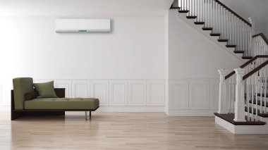 Klima 3d render çizim ile modern iç