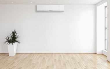 Klima 3d render çizim ile modern iç