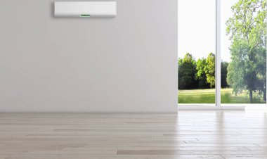 Klima 3d render çizim ile modern iç
