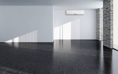 Klima 3d render çizim ile modern iç
