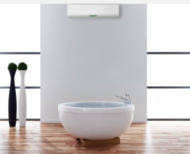 Klima 3d render çizim ile modern iç