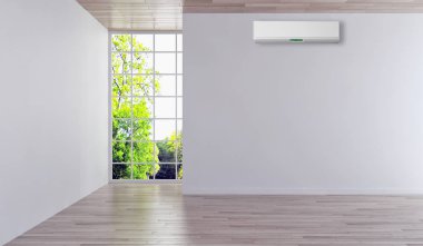 Klima 3d render çizim ile modern iç