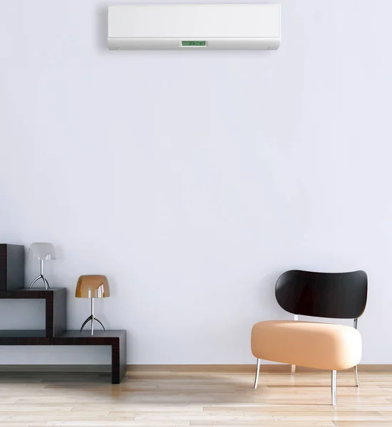 Modern Interior Air Conditioning Rendering Illustration — Stock Photo, Image