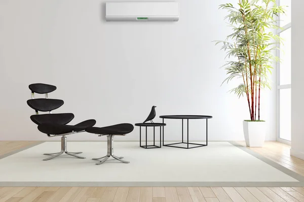 Modern Interieur Met Airconditioning Rendering Illustratie — Stockfoto