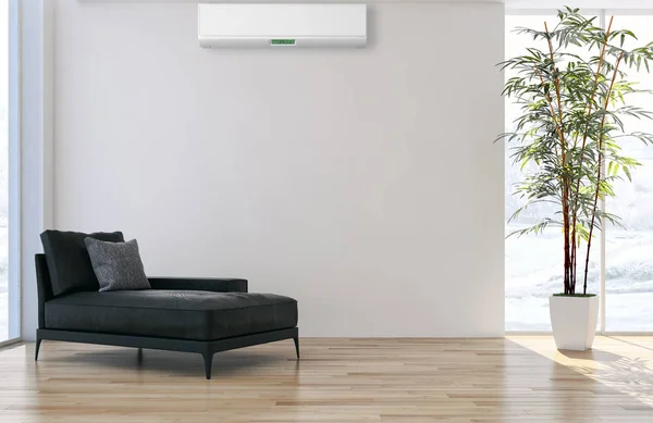 Modernes Interieur Mit Klimaanlage Darstellung — Stockfoto