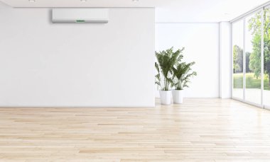 Klima 3d render çizim ile modern iç