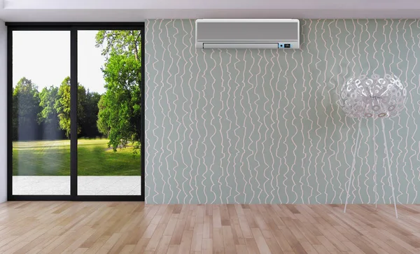 Klima 3d render çizim ile modern iç