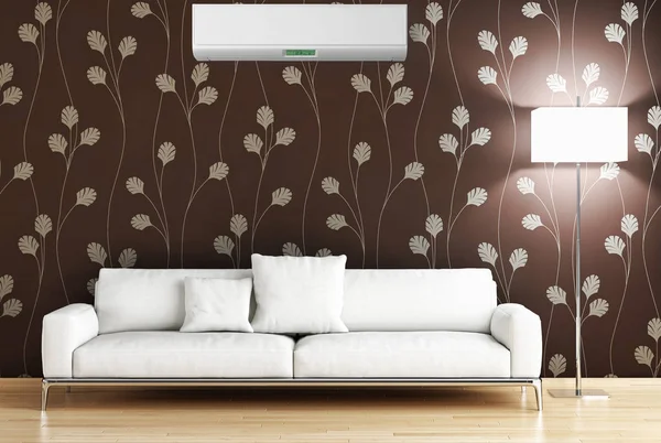 Klima 3d render çizim ile modern iç