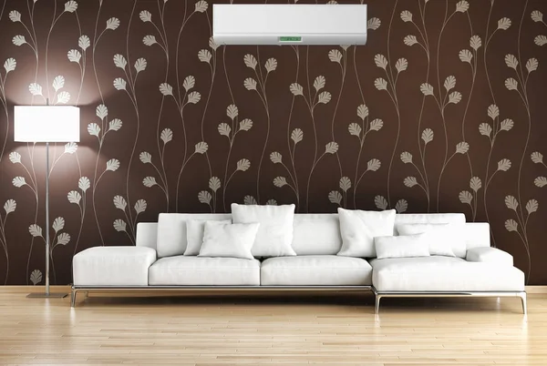 Klima 3d render çizim ile modern iç