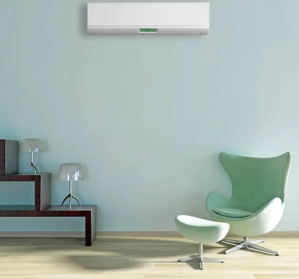 Modern Interior Air Conditioning Rendering Illustration — Stock Photo, Image