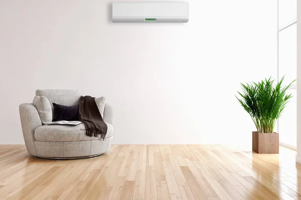 Modern Interior Air Conditioning Rendering Illustration — Stock Photo, Image