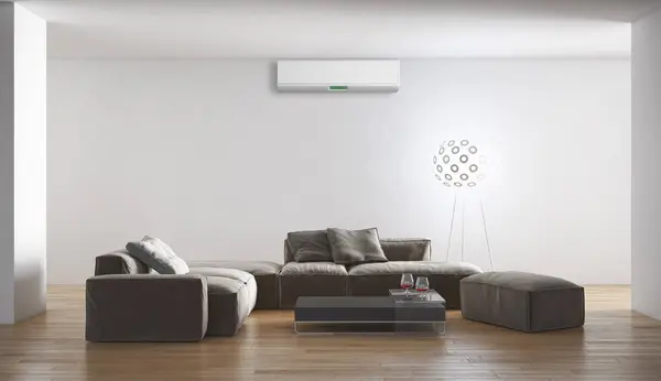 Modern Interior Air Conditioning Rendering Illustration — Stock Photo, Image