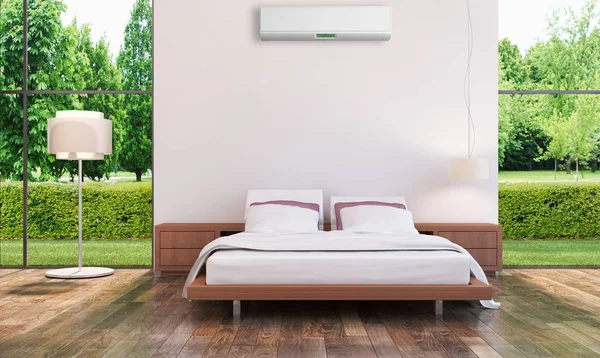 Klima 3d render çizim ile modern iç