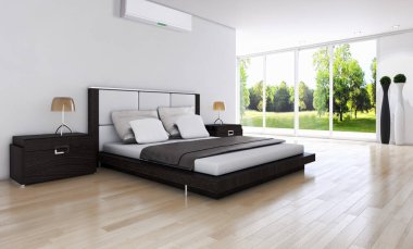Klima 3d render çizim ile modern iç