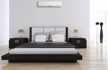 Klima 3d render çizim ile modern iç