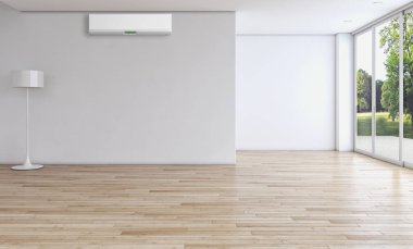 Klima 3d render çizim ile modern iç