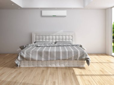 Klima 3d render çizim ile modern iç