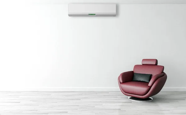 Modern Interieur Met Airconditioning Rendering Illustratie — Stockfoto