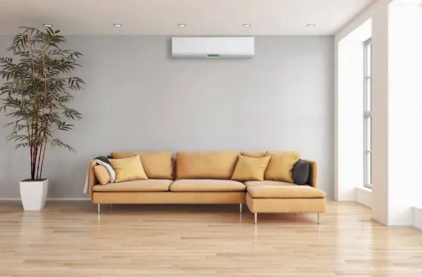 Modern Interior Apartment Air Conditioning Rendering Illustration — Stock Photo, Image