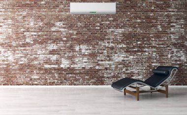 Klima 3d render çizim ile modern iç