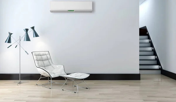 Modern Interieur Appartement Met Airconditioning Rendering Illustratie — Stockfoto